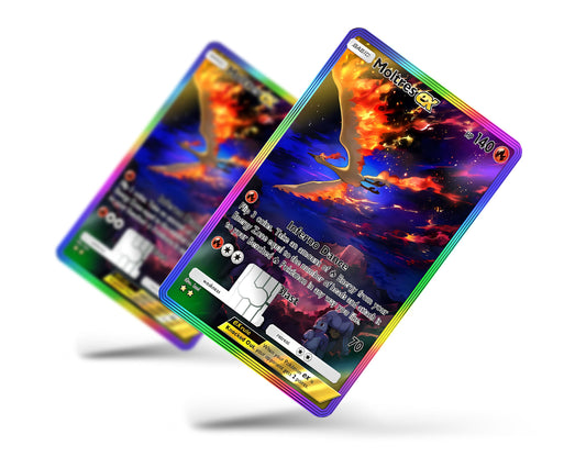 Anime Town Creations Credit Card Moltres Pocket Pokemon Card Full Skins - Anime Pokemon Credit Card Skin
