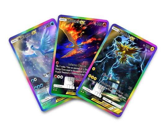 Pokemon Legendary Birds Pocket Credit Card Bundle Skin