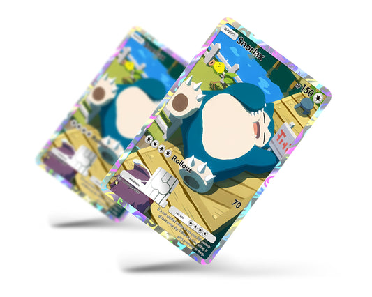 Anime Town Creations Credit Card Snorlax Pocket Pokemon Card Full Skins - Anime Pokemon Credit Card Skin