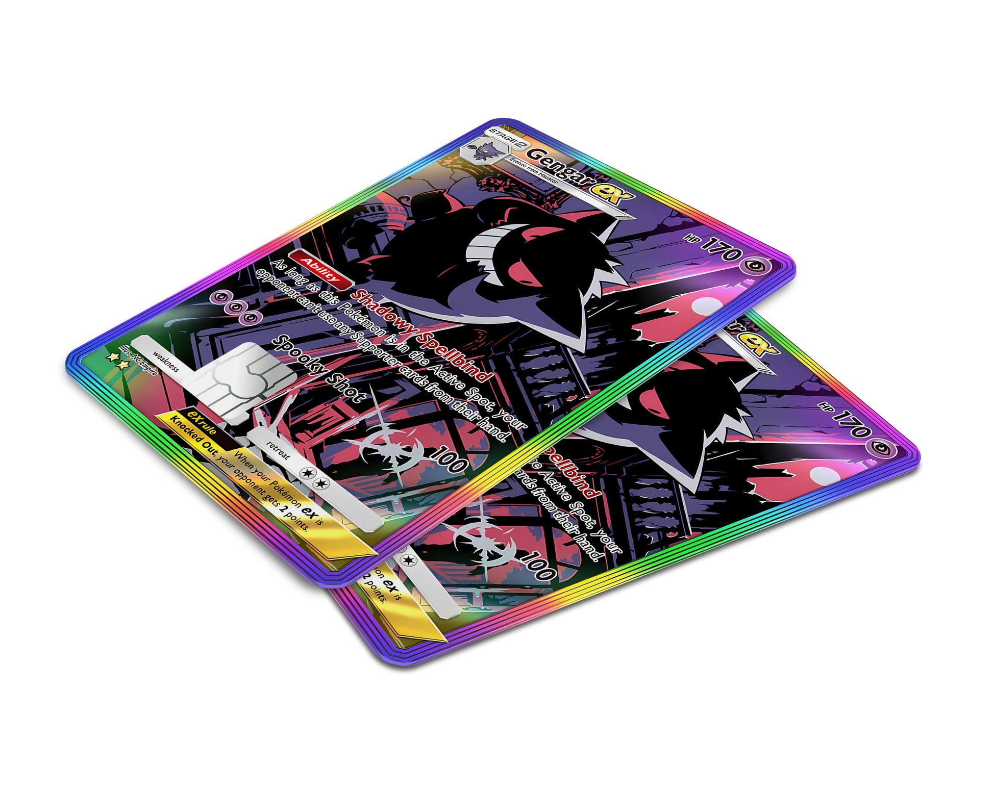 Gengar Pocket Pokemon Card Credit Card Credit Card Skin – Anime Town Creations