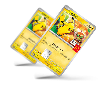 Anime Town Creations Credit Card Promo Pikachu McDonalds Burger Card Full Skins - Anime Pokemon Credit Card Skin
