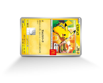 Anime Town Creations Credit Card Promo Pikachu McDonalds Burger Card Full Skins - Anime Pokemon Credit Card Skin