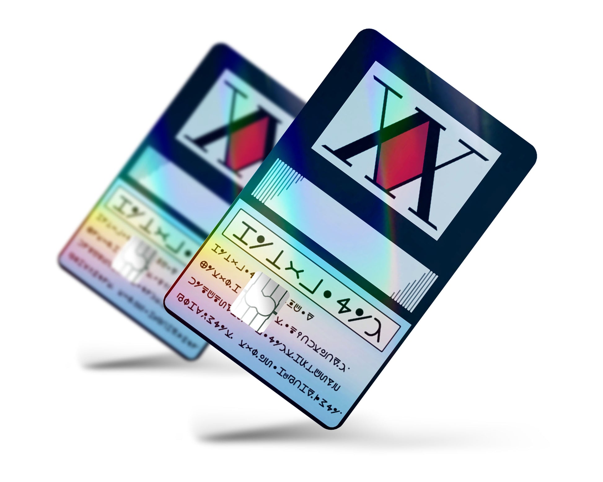 Anime Town Creations Holographic Credit Card Hunter x Hunter Licence Card Full Skins - Anime Hunter x Hunter Holographic Credit Card Skin