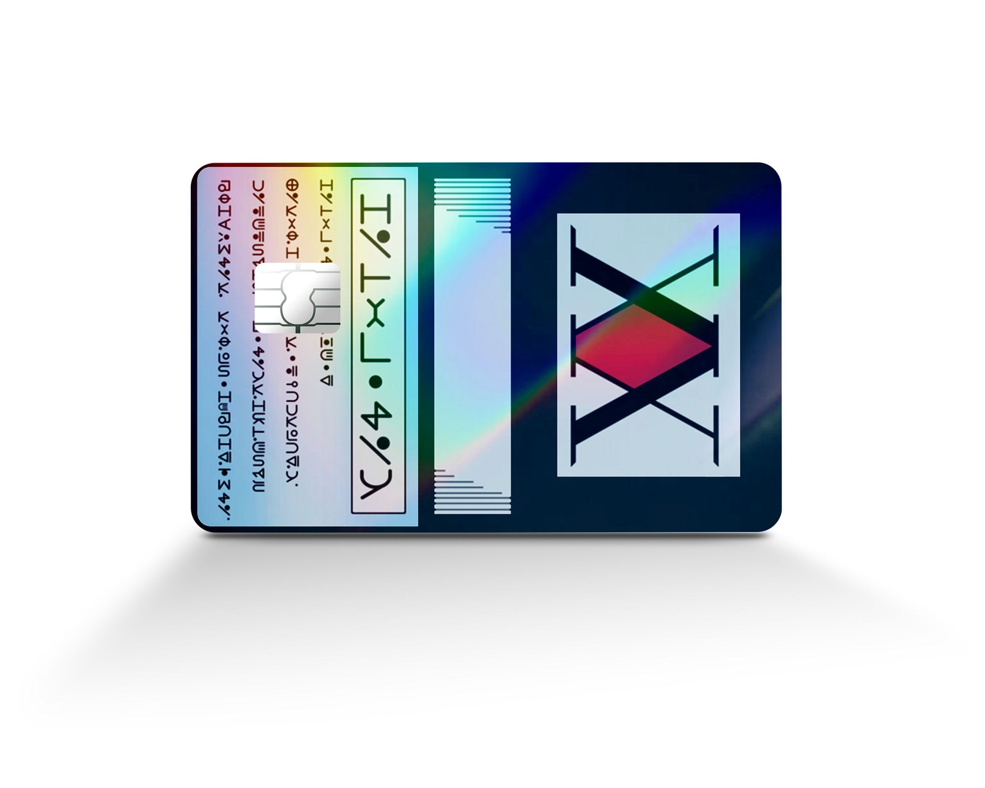 Anime Town Creations Holographic Credit Card Hunter x Hunter Licence Card Full Skins - Anime Hunter x Hunter Holographic Credit Card Skin