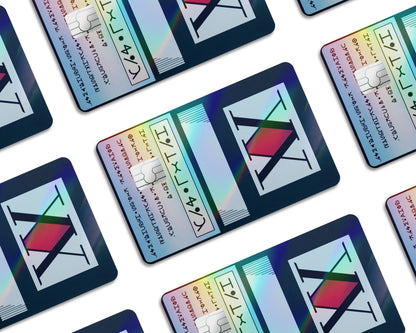 Anime Town Creations Holographic Credit Card Hunter x Hunter Licence Card Window Skins - Anime Hunter x Hunter Holographic Credit Card Skin