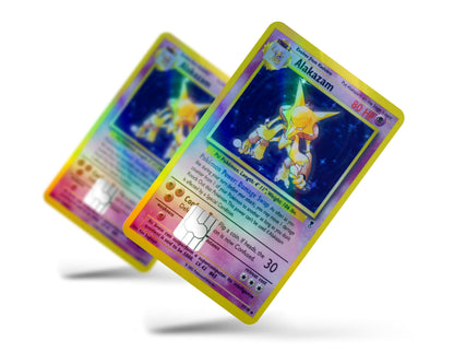 holographic alakazam card Alakazam Pokemon Card Holographic Credit Card Skin