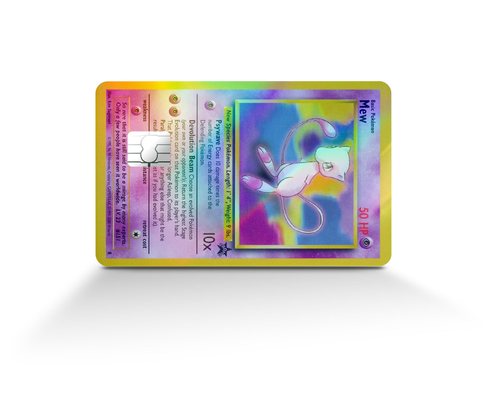 Mew Pokemon Card Holographic Credit Card Holographic Credit Card Skin Anime Town Creations Mew Pokemon Card Holographic Credit Card Holographic Credit Card Skin Anime Town Creations