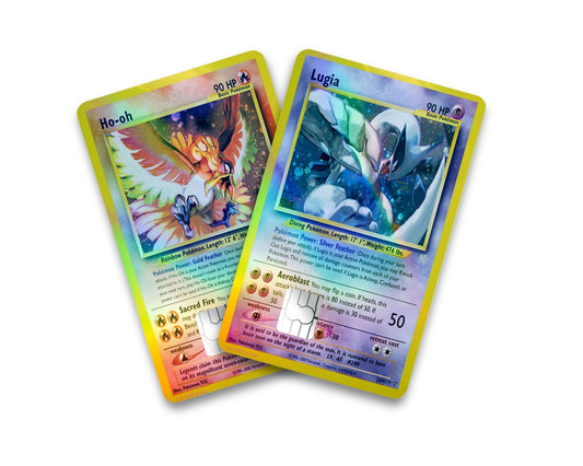 Pokemon Lugia Ho-Oh Holographic Credit Card Bundle Skin
