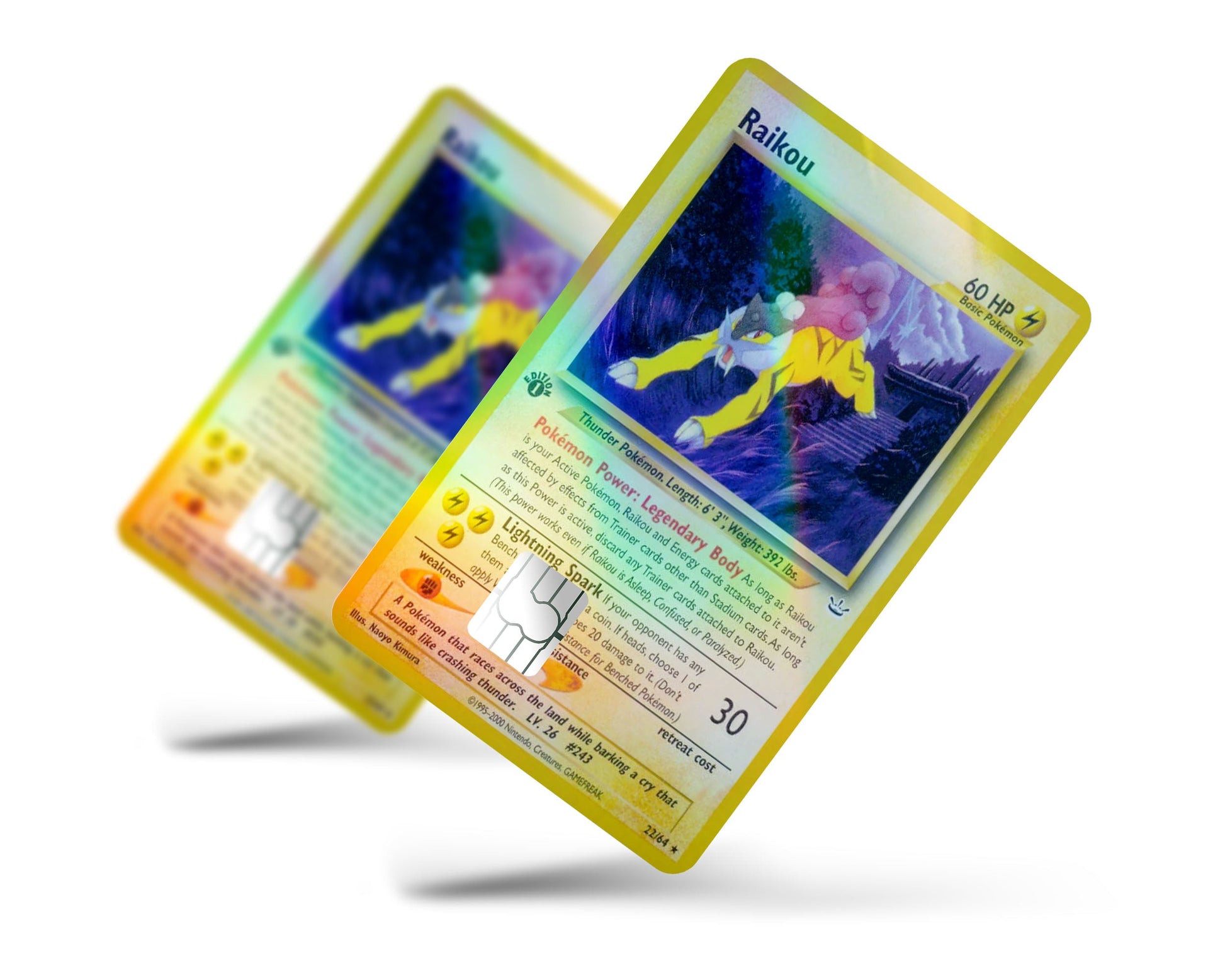 Raikou Pokemon Card Holographic Credit Card Holographic Credit Card Skin Anime Town Creations Raikou Pokemon Card Holographic Credit Card Holographic Credit Card Skin Anime Town Creations
