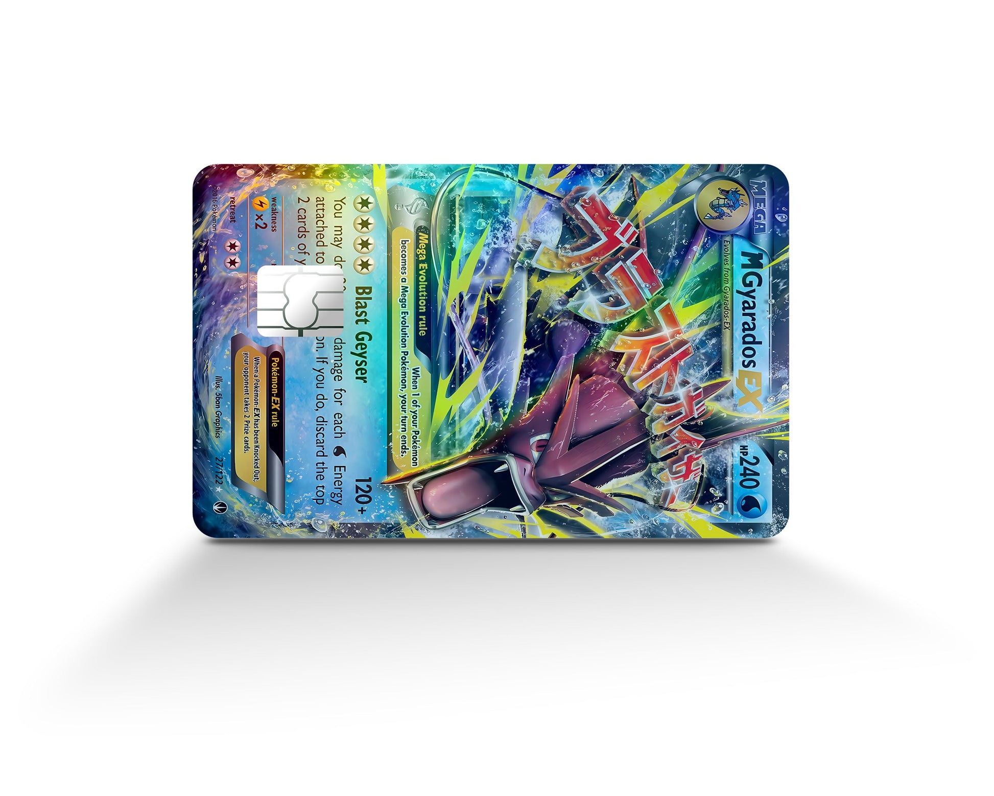 Mega Gyarados Pokemon Card Holographic Credit Card Holographic Credit Card Skin Anime Town Creations Mega Gyarados Pokemon Card Holographic Credit Card Holographic Credit Card Skin Anime Town Creations