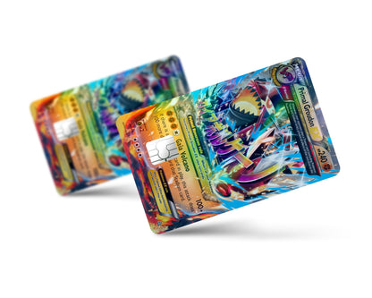 Anime Town Creations Holographic Credit Card Mega Primal Groudon Pokemon Card Full Skins - Anime Pokemon Holographic Credit Card Skin