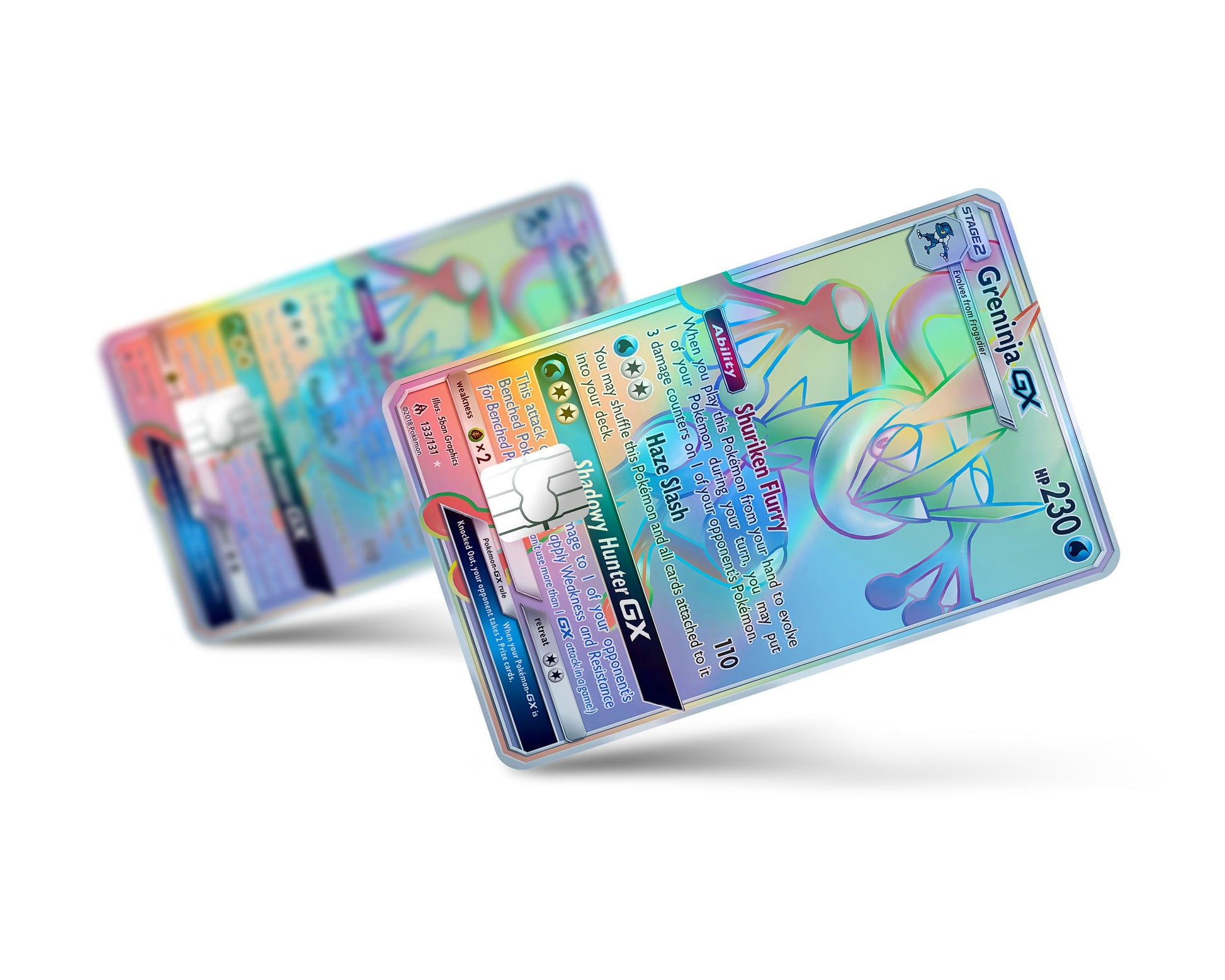 Rainbow Greninja Pokemon Card Holographic Credit Card Holographic Credit Card Skin Anime Town Creations Rainbow Greninja Pokemon Card Holographic Credit Card Holographic Credit Card Skin Anime Town Creations
