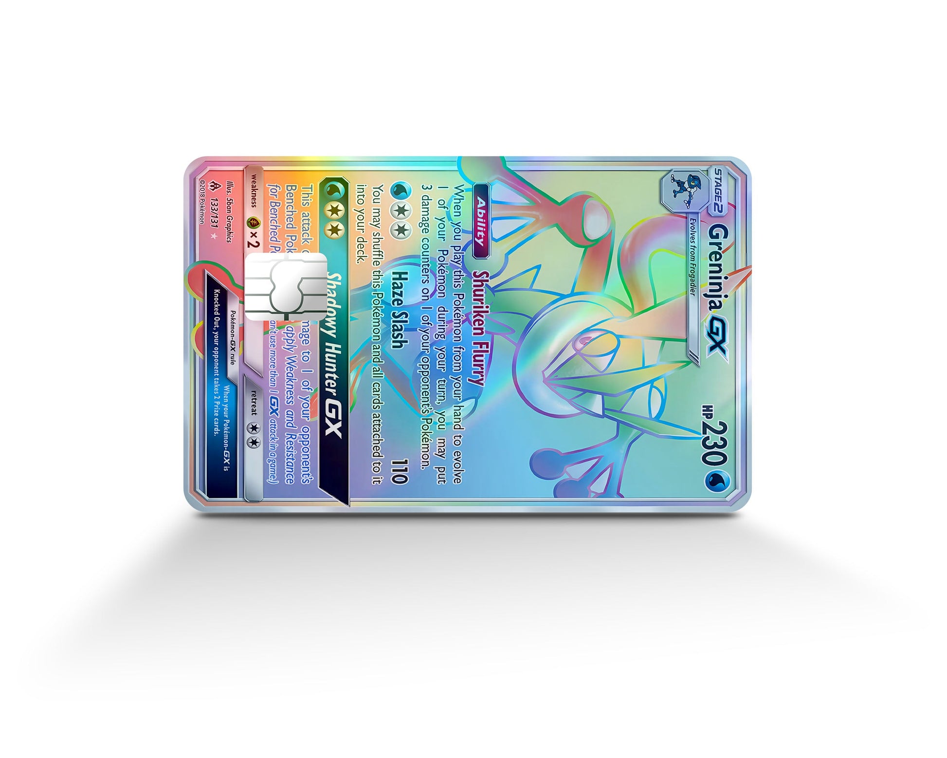 Rainbow Greninja Pokemon Card Holographic Credit Card Holographic Credit Card Skin Anime Town Creations Rainbow Greninja Pokemon Card Holographic Credit Card Holographic Credit Card Skin Anime Town Creations