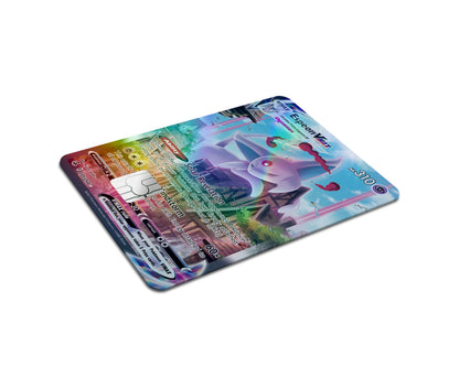 Anime Town Creations Holographic Credit Card Rare Espeon Pokemon Card Full Skins - Anime Pokemon Holographic Credit Card Skin