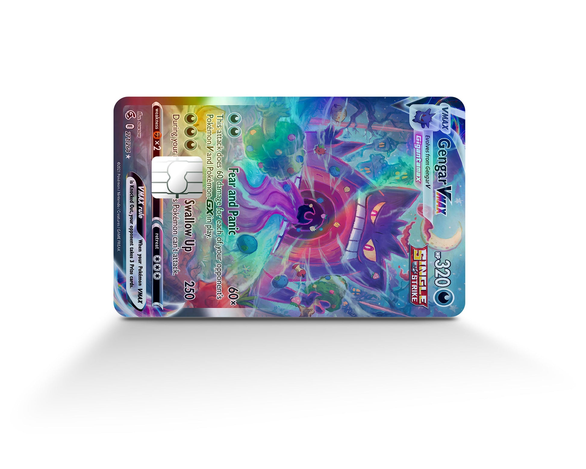 Rare Gengar Vmax Pokemon Card Holographic Credit Card Holographic Credit Card Skin Anime Town Creations Rare Gengar Vmax Pokemon Card Holographic Credit Card Holographic Credit Card Skin Anime Town Creations