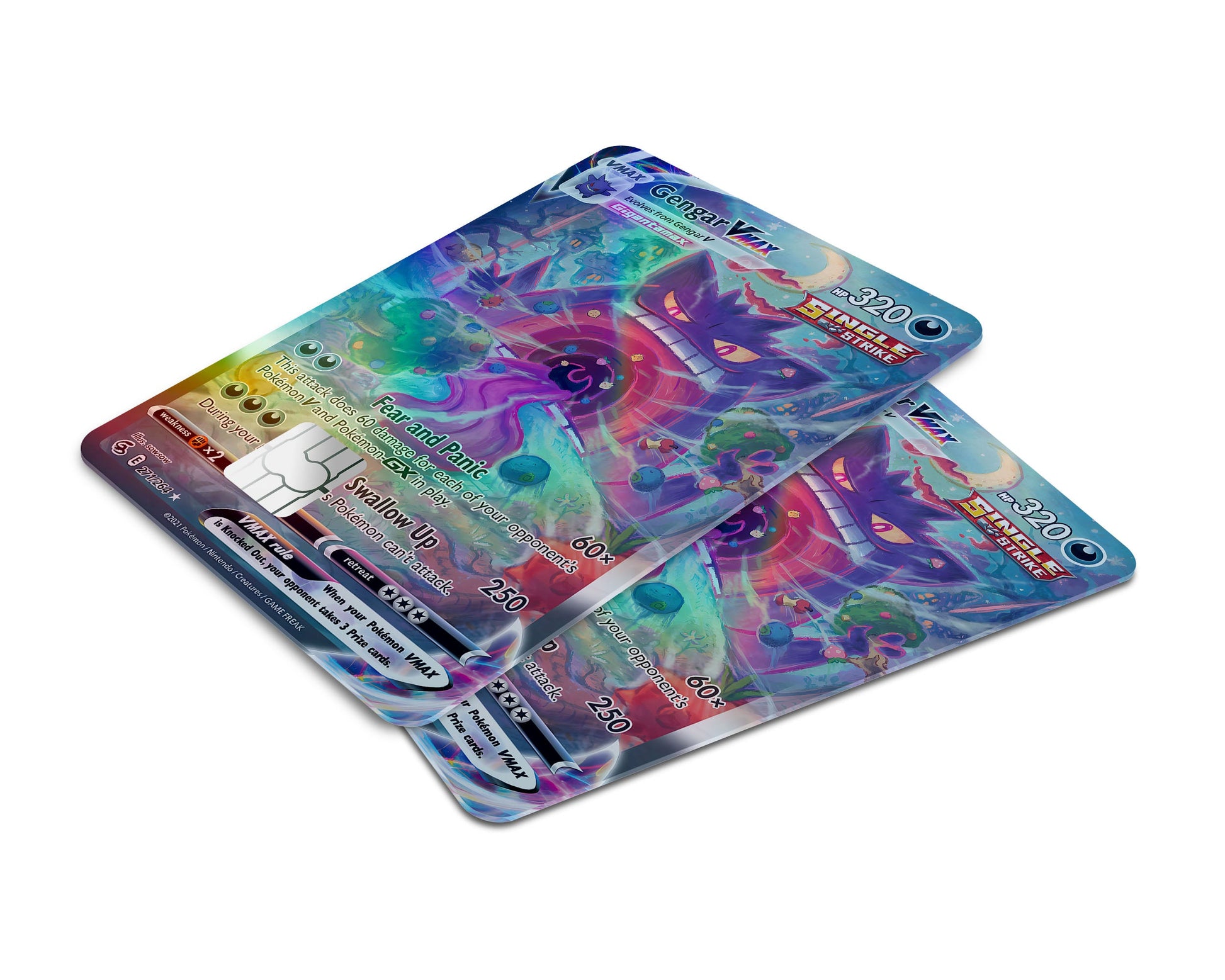 Rare Gengar Vmax Pokemon Card Holographic Credit Card Holographic Credit  Card Skin – Anime Town Creations