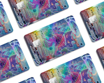 Anime Town Creations Holographic Credit Card Rare Gengar Vmax Pokemon Card Window Skins - Anime Pokemon Holographic Credit Card Skin