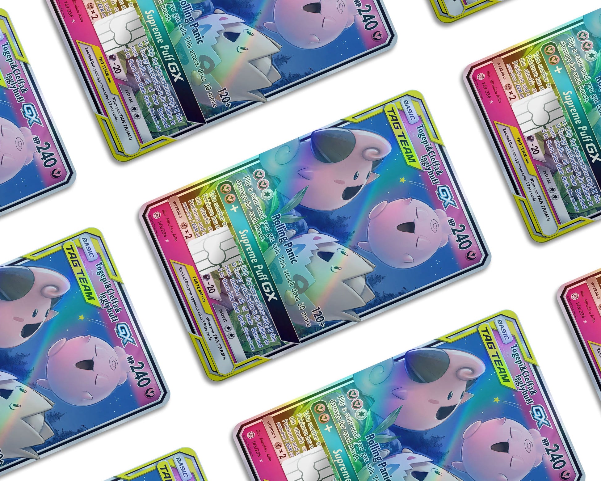 Tag Togepi Cleffa Igglybuff Pokemon Card Holographic Credit Card Holographic Credit Card Skin Anime Town Creations Tag Togepi Cleffa Igglybuff Pokemon Card Holographic Credit Card Holographic Credit Card Skin Anime Town Creations