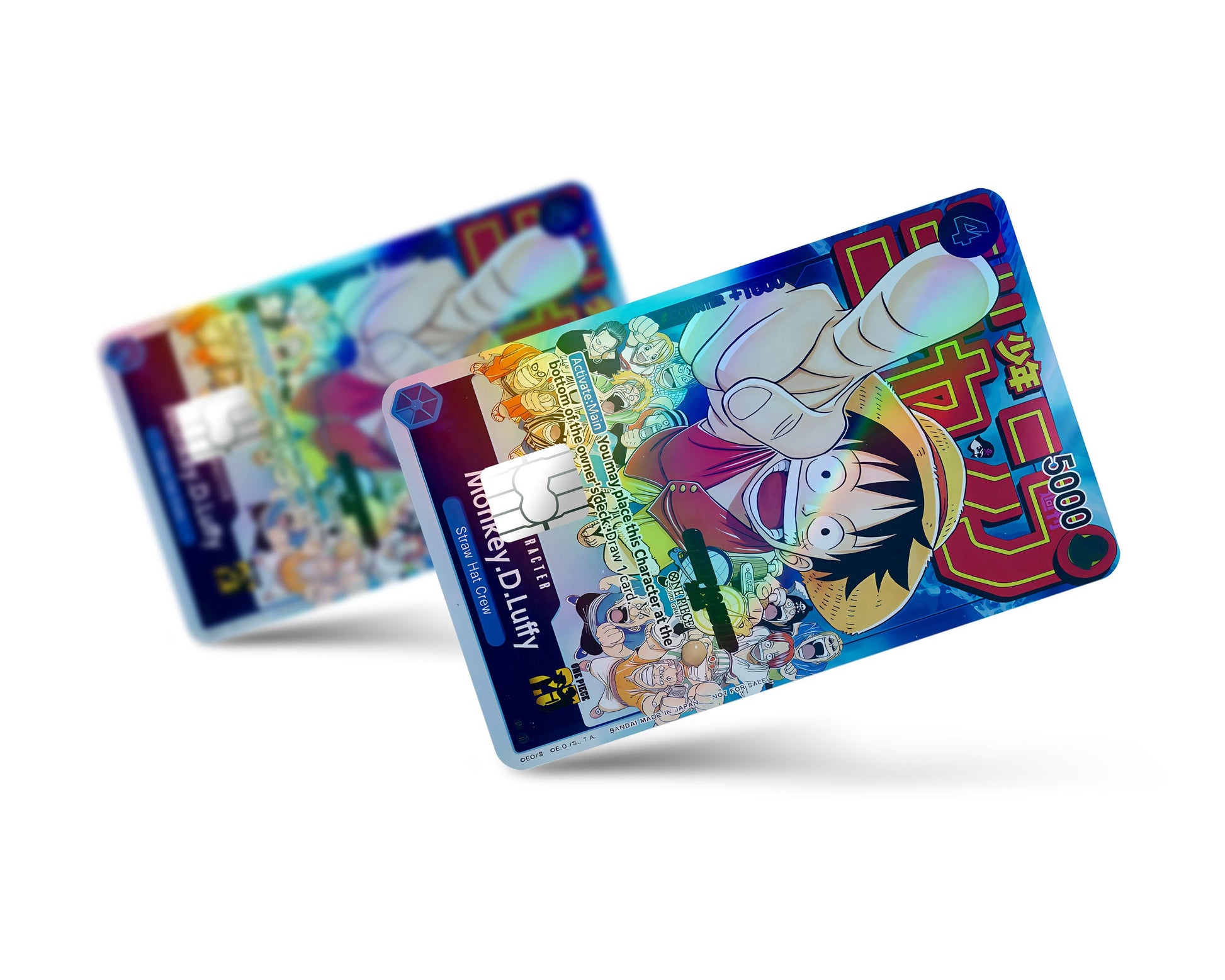 one piece holographic cards Trading Sticker Chopper One Piece - Nika Luffy