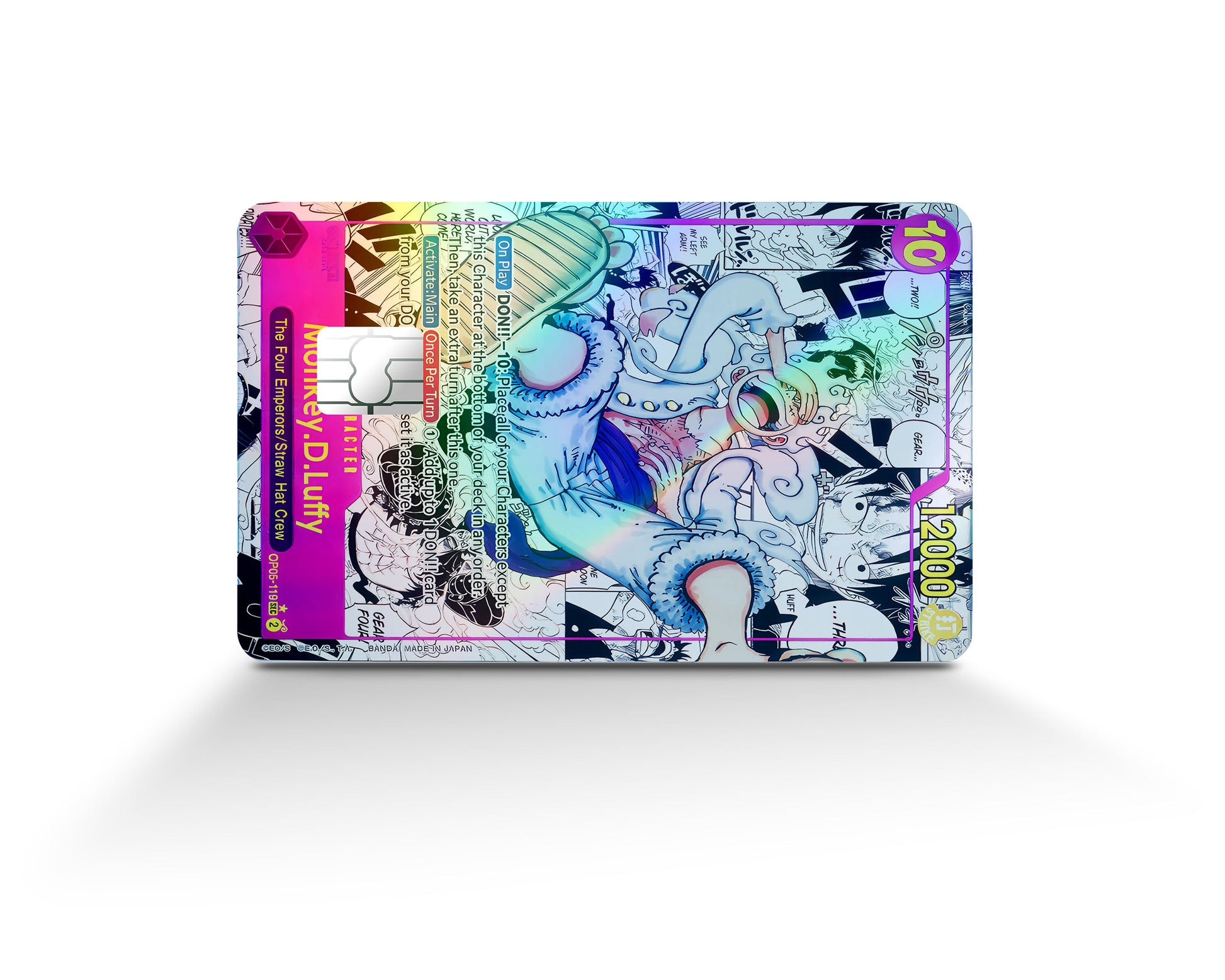 Luffy Gear 5 Manga Limited Edition One Piece Card Holographic Credit Card Holographic Credit Card Skin Anime Town Creations Luffy Gear 5 Manga Limited Edition One Piece Card Holographic Credit Card Holographic Credit Card Skin Anime Town Creations
