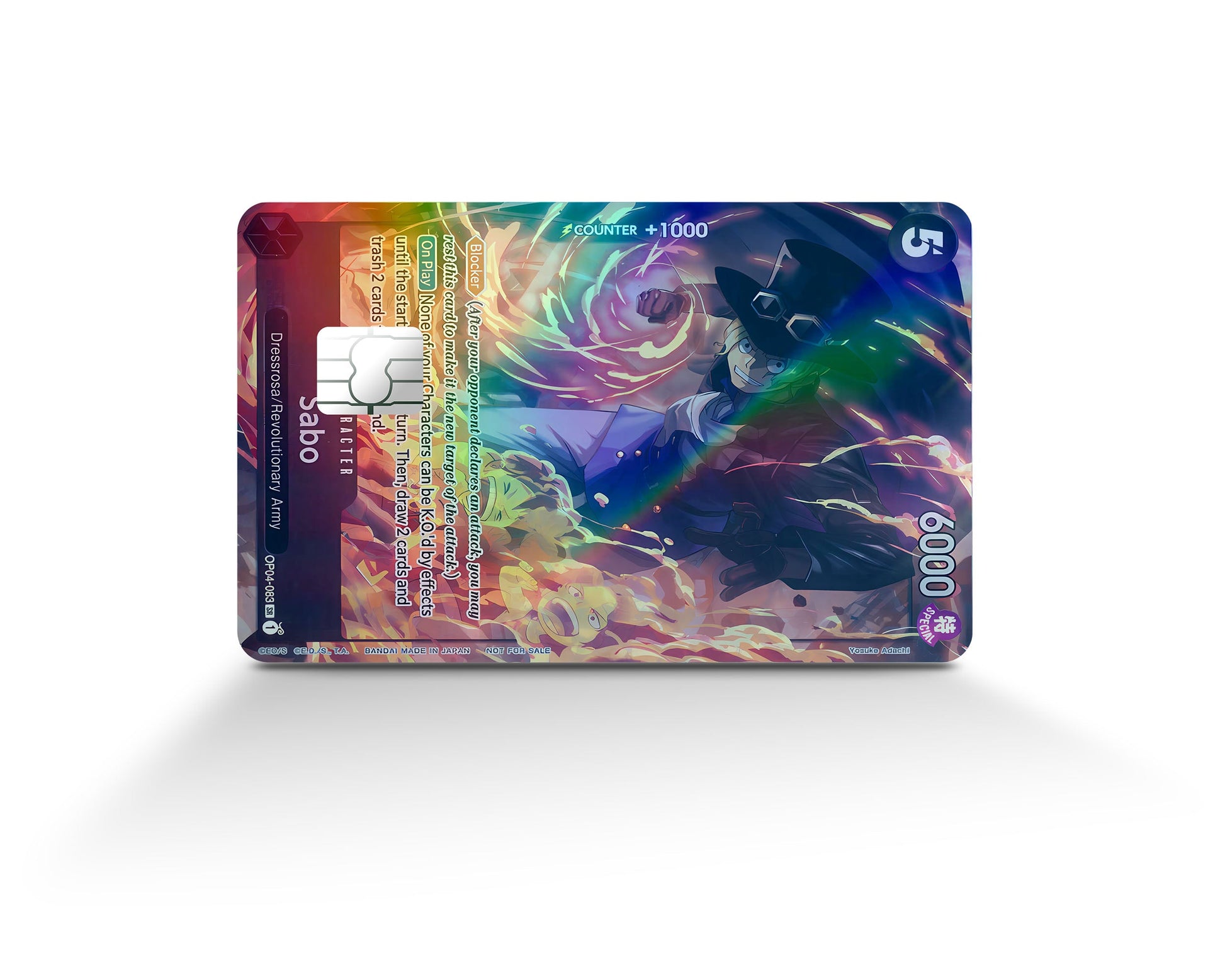 Sabo One Piece Card Holographic Credit Card Holographic Credit Card Skin Anime Town Creations Sabo One Piece Card Holographic Credit Card Holographic Credit Card Skin Anime Town Creations
