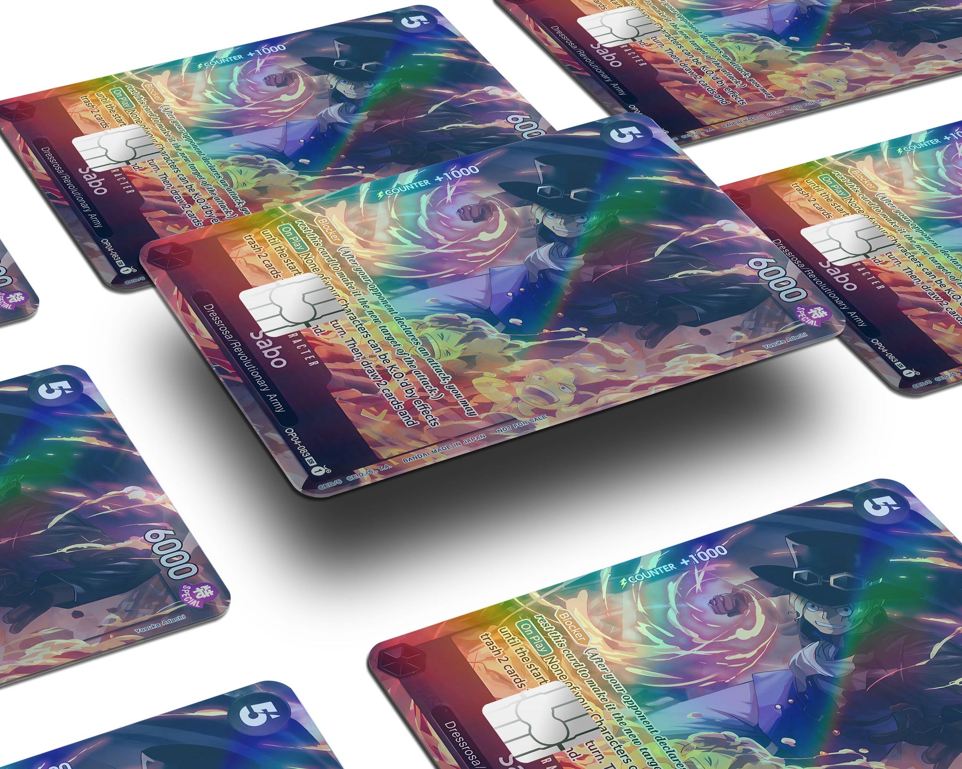 Sabo One Piece Card Holographic Credit Card Holographic Credit Card Skin Anime Town Creations Sabo One Piece Card Holographic Credit Card Holographic Credit Card Skin Anime Town Creations