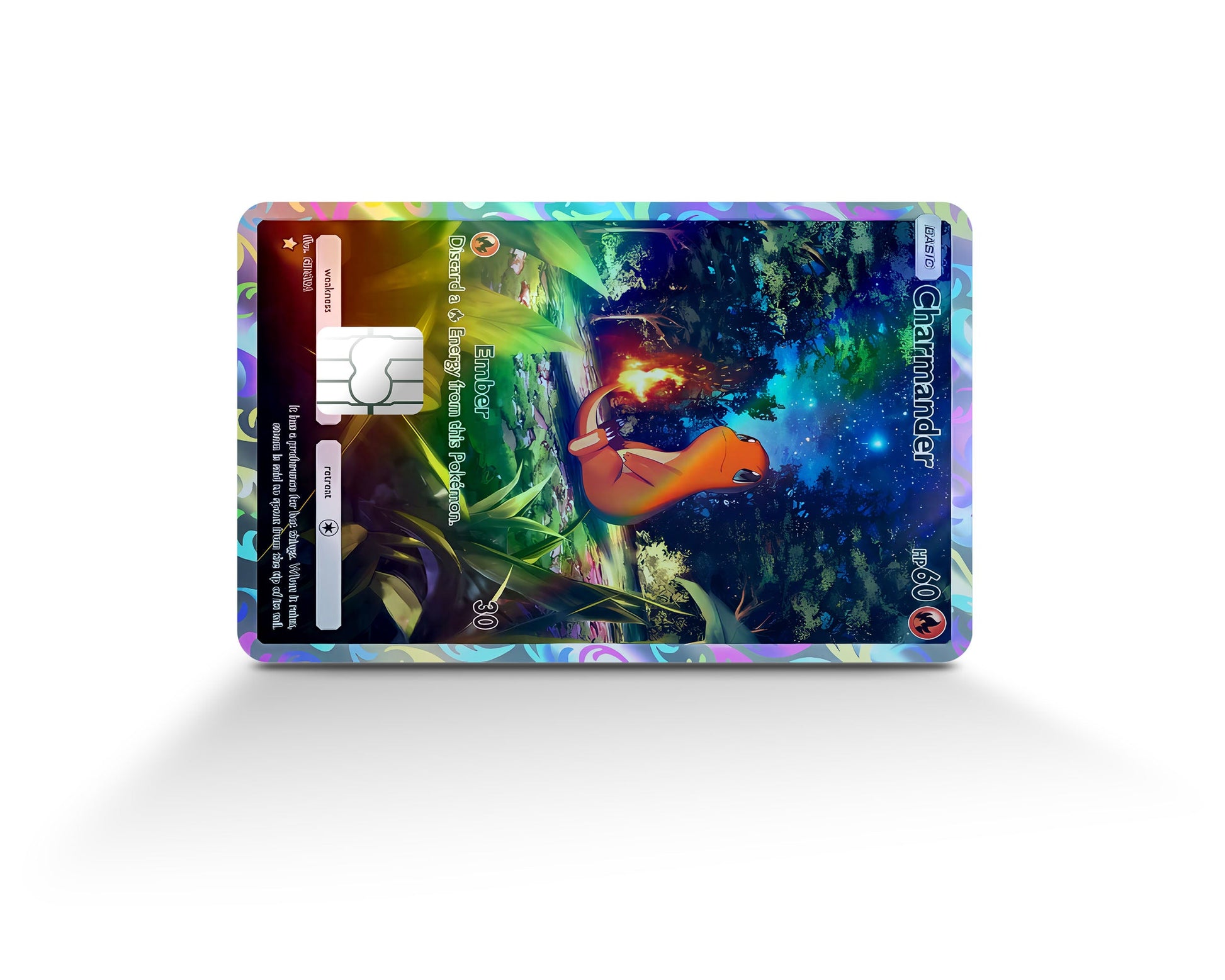 charmander pokemon card holographic Pocket Credit Card Holographic Credit Card & Debit Card Skin Flex Design Store the trusted official grading guarantees its condition Pokemon SV: Scarlet & Violet
