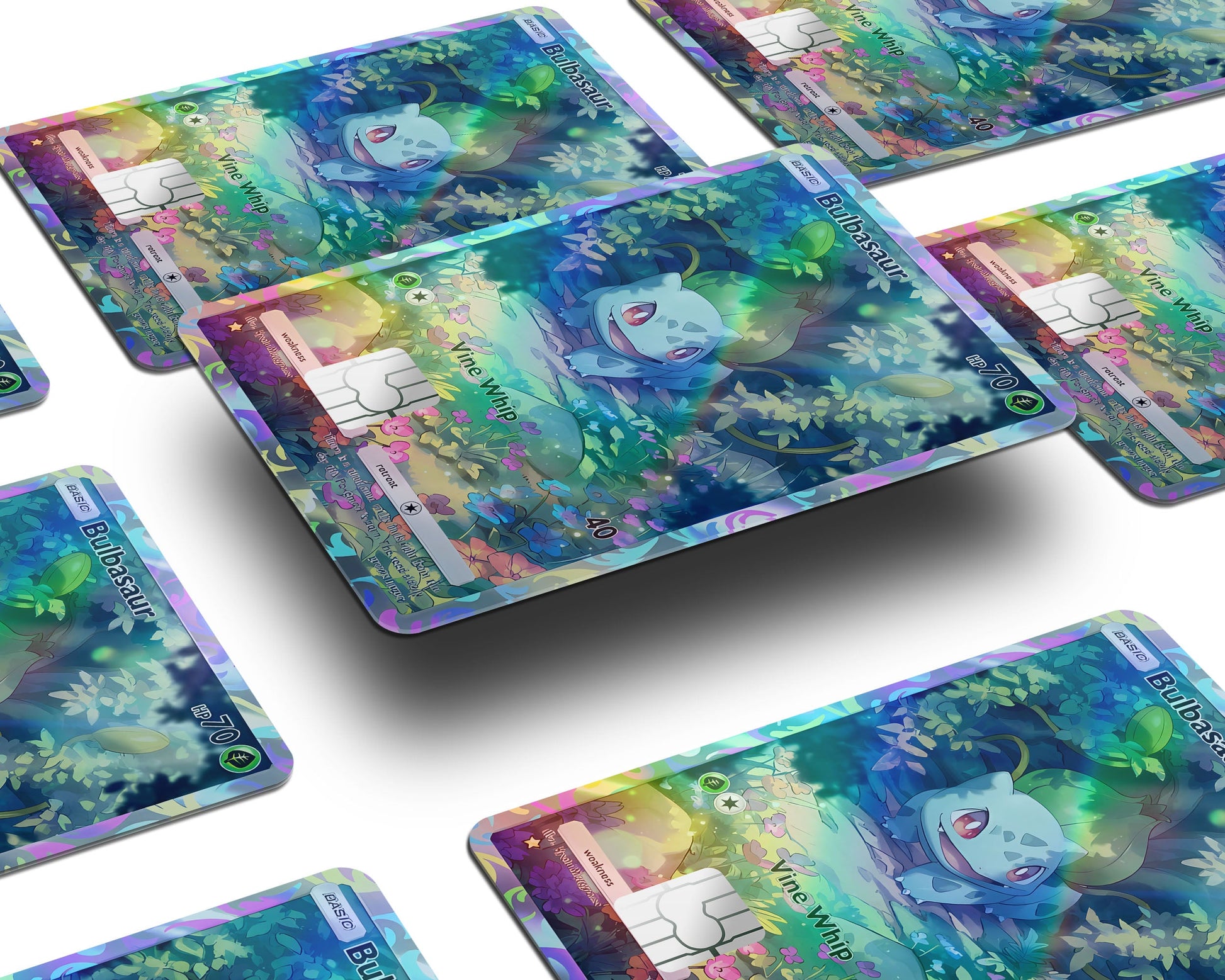 Bulbasaur Pocket Pokemon Card Holographic Credit Card Holographic Credit Card Skin Anime Town Creations Bulbasaur Pocket Pokemon Card Holographic Credit Card Holographic Credit Card Skin Anime Town Creations