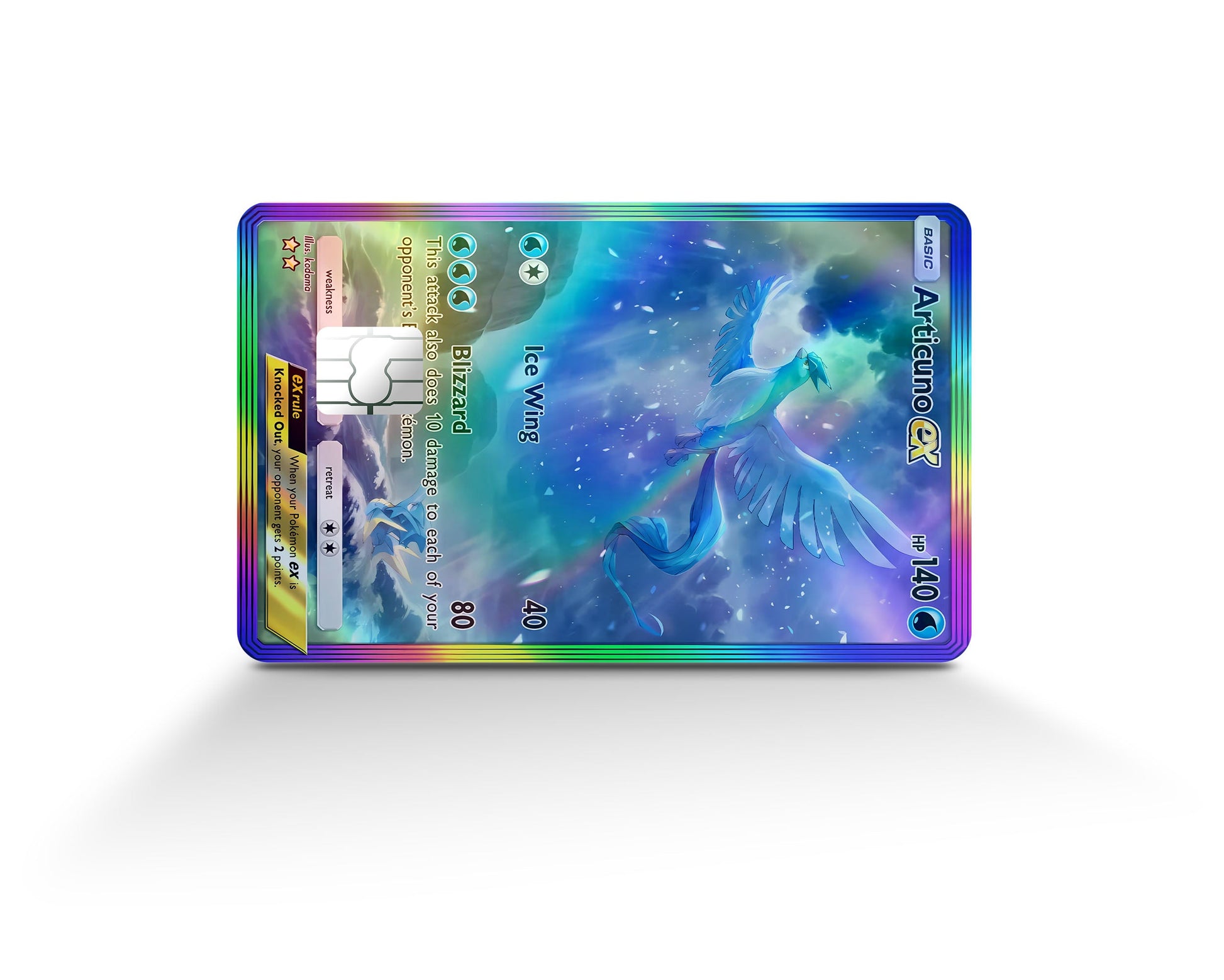 Articuno Pocket Pokemon Card Holographic Credit Card Holographic Credit Card Skin Anime Town Creations Articuno Pocket Pokemon Card Holographic Credit Card Holographic Credit Card Skin Anime Town Creations
