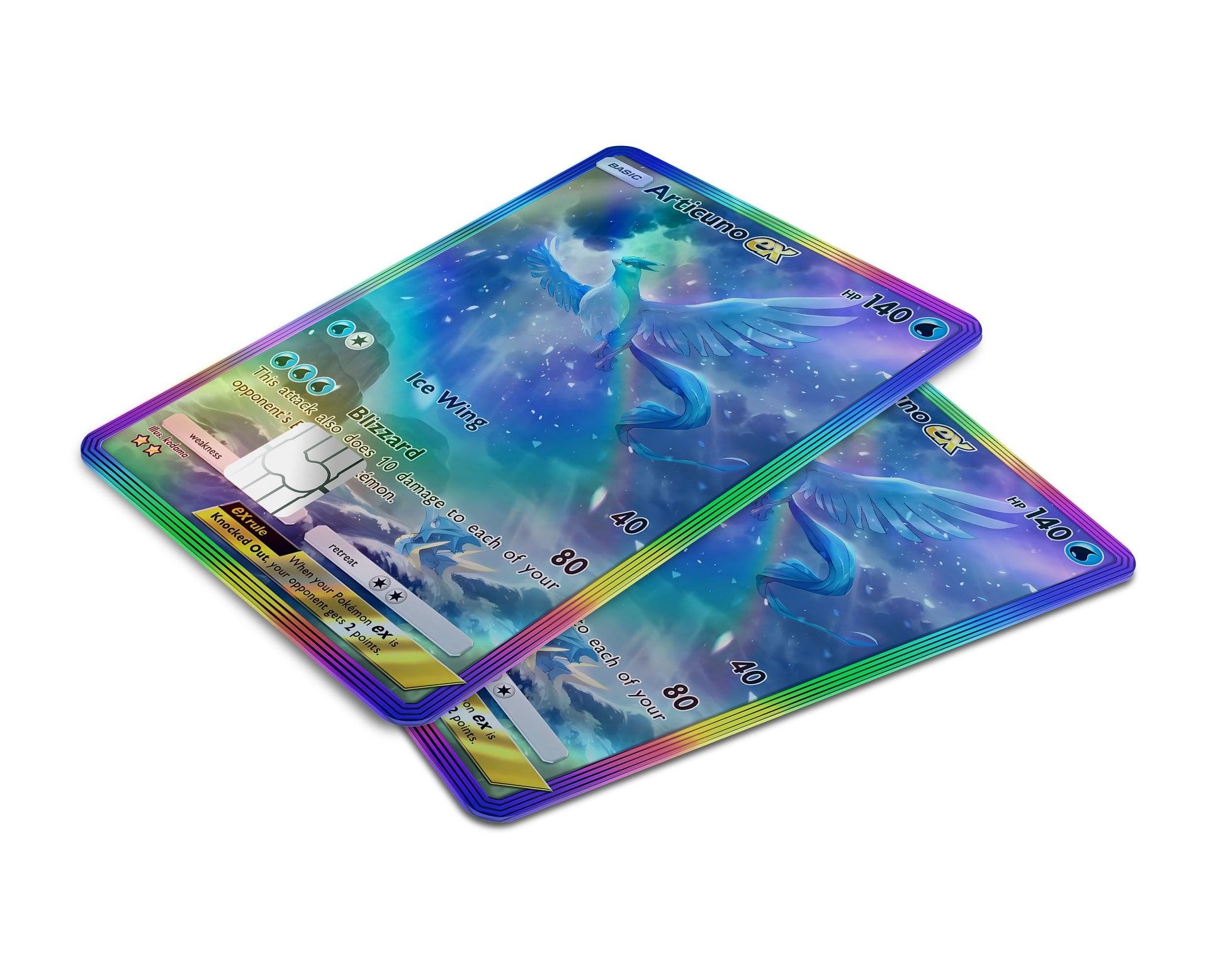 Articuno Pocket Pokemon Card Holographic Credit Card Holographic Credit Card Skin Anime Town Creations Articuno Pocket Pokemon Card Holographic Credit Card Holographic Credit Card Skin Anime Town Creations