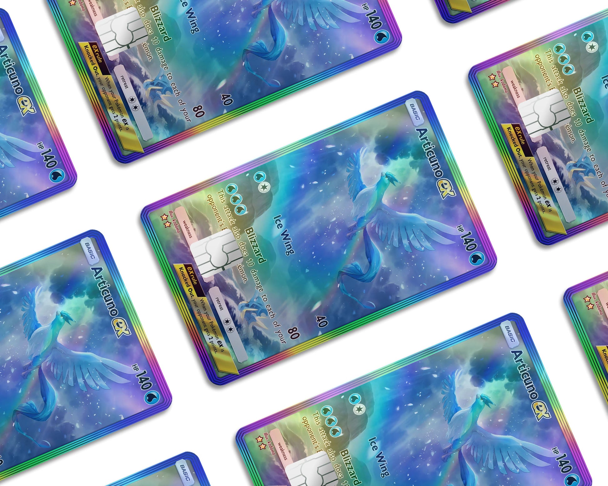 Articuno Pocket Pokemon Card Holographic Credit Card Holographic Credit Card Skin Anime Town Creations Articuno Pocket Pokemon Card Holographic Credit Card Holographic Credit Card Skin Anime Town Creations