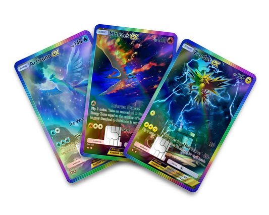 Pokemon Legendary Birds Pocket Holographic Credit Card Bundle Skin
