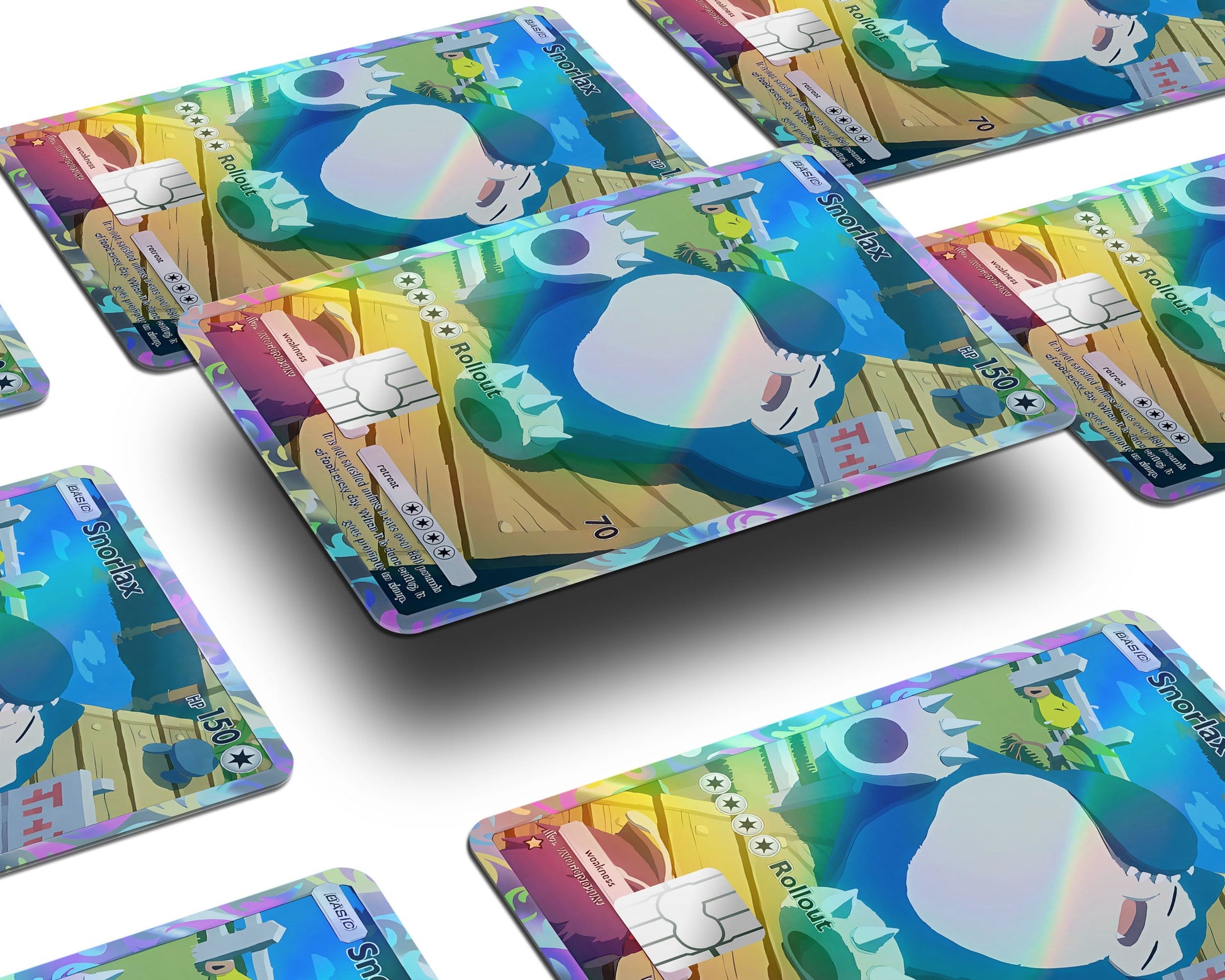 Snorlax Pocket Pokemon Card Holographic Credit Card Holographic Credit Card Skin Anime Town Creations Snorlax Pocket Pokemon Card Holographic Credit Card Holographic Credit Card Skin Anime Town Creations