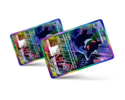 Anime Town Creations Holographic Credit Card Gengar Pocket Pokemon Card Full Skins - Anime Pokemon Holographic Credit Card Skin