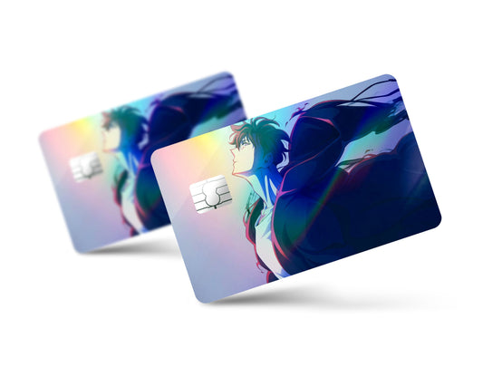 Anime Town Creations Holographic Credit Card Solo Leveling Sung Jinwoo Full Skins - Anime Solo Leveling Holographic Credit Card Skin