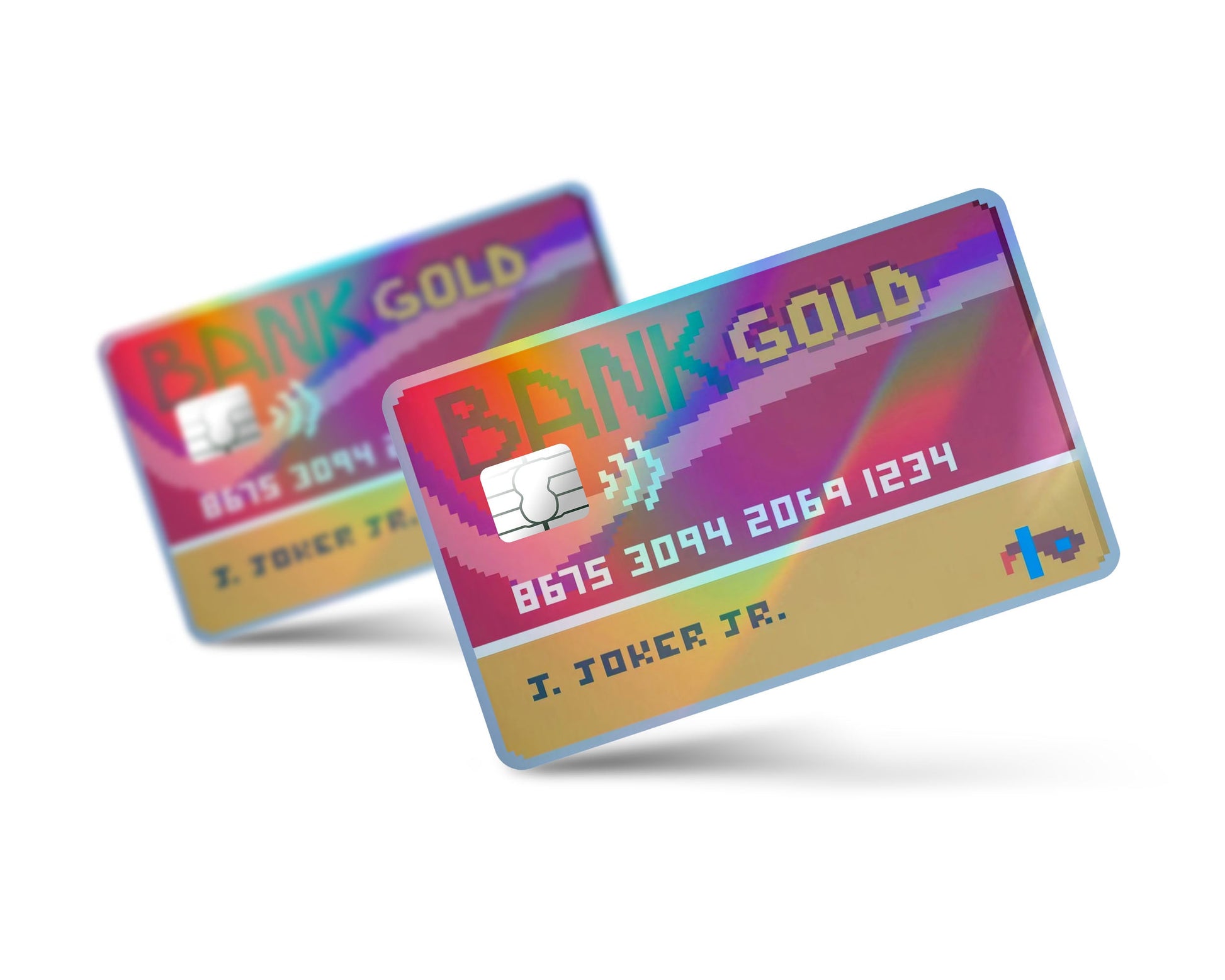 Balatro Credit Card Joker Holographic Credit Card Skin - Full / Small Balatro Credit Card Joker Holographic Credit Card Skin - Full / Small