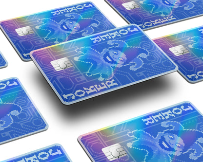 Anime Town Creations Holographic Credit Card Balatro Blueprint Joker Window Skins - Anime Balatro Holographic Credit Card Skin
