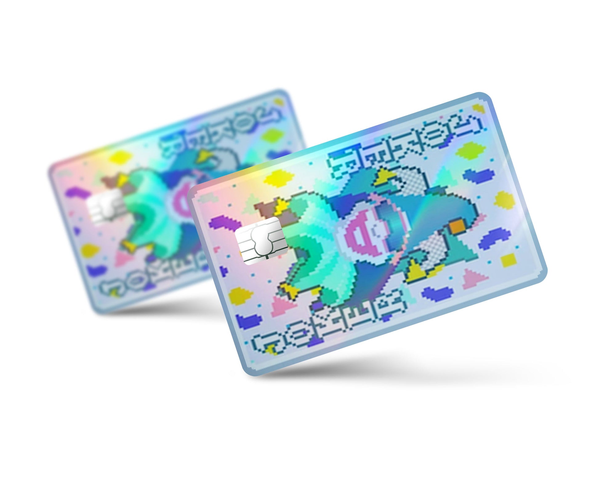 Anime Town Creations Holographic Credit Card Balatro Throwback Joker Full Skins - Anime Balatro Holographic Credit Card Skin