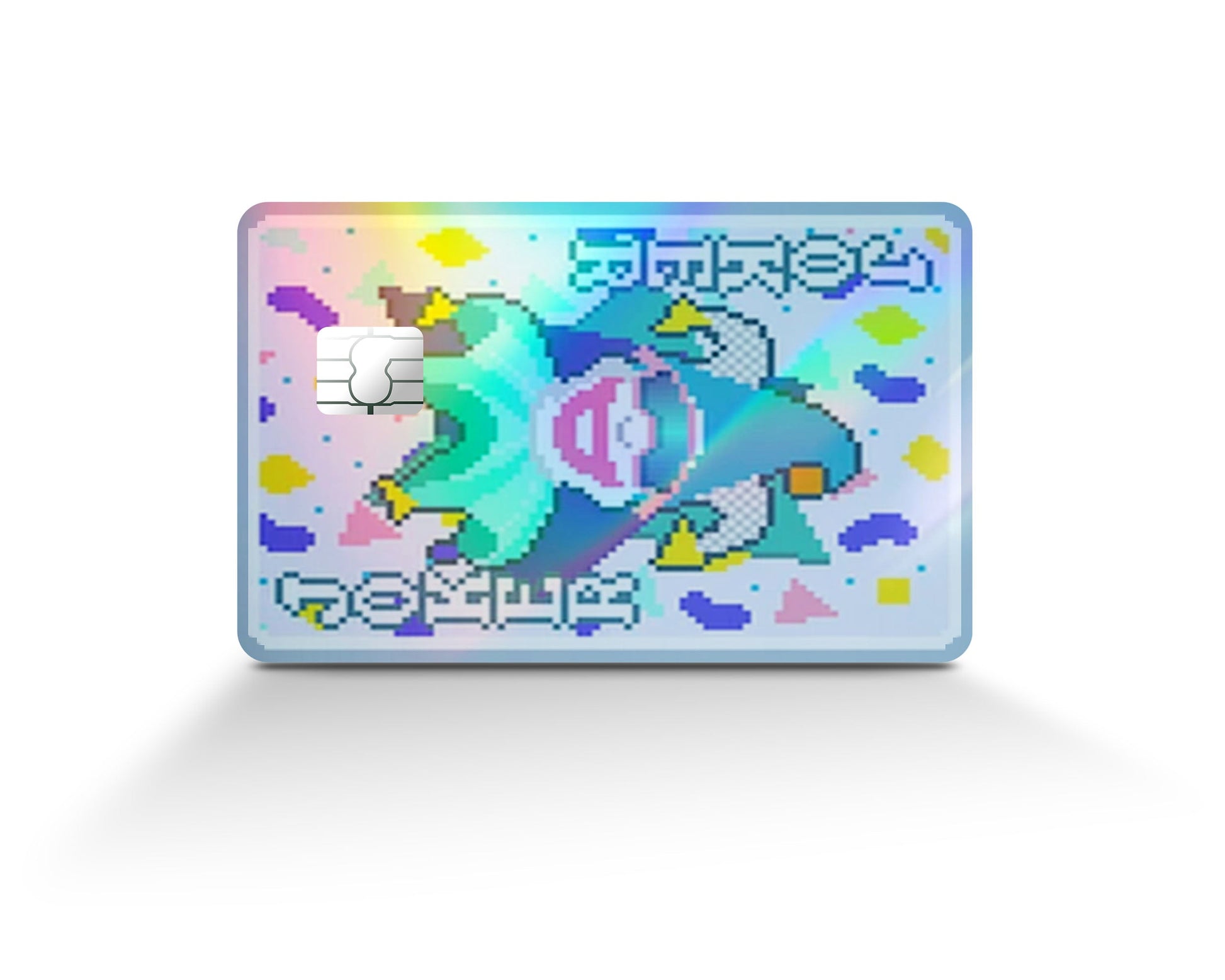 Anime Town Creations Holographic Credit Card Balatro Throwback Joker Full Skins - Anime Balatro Holographic Credit Card Skin