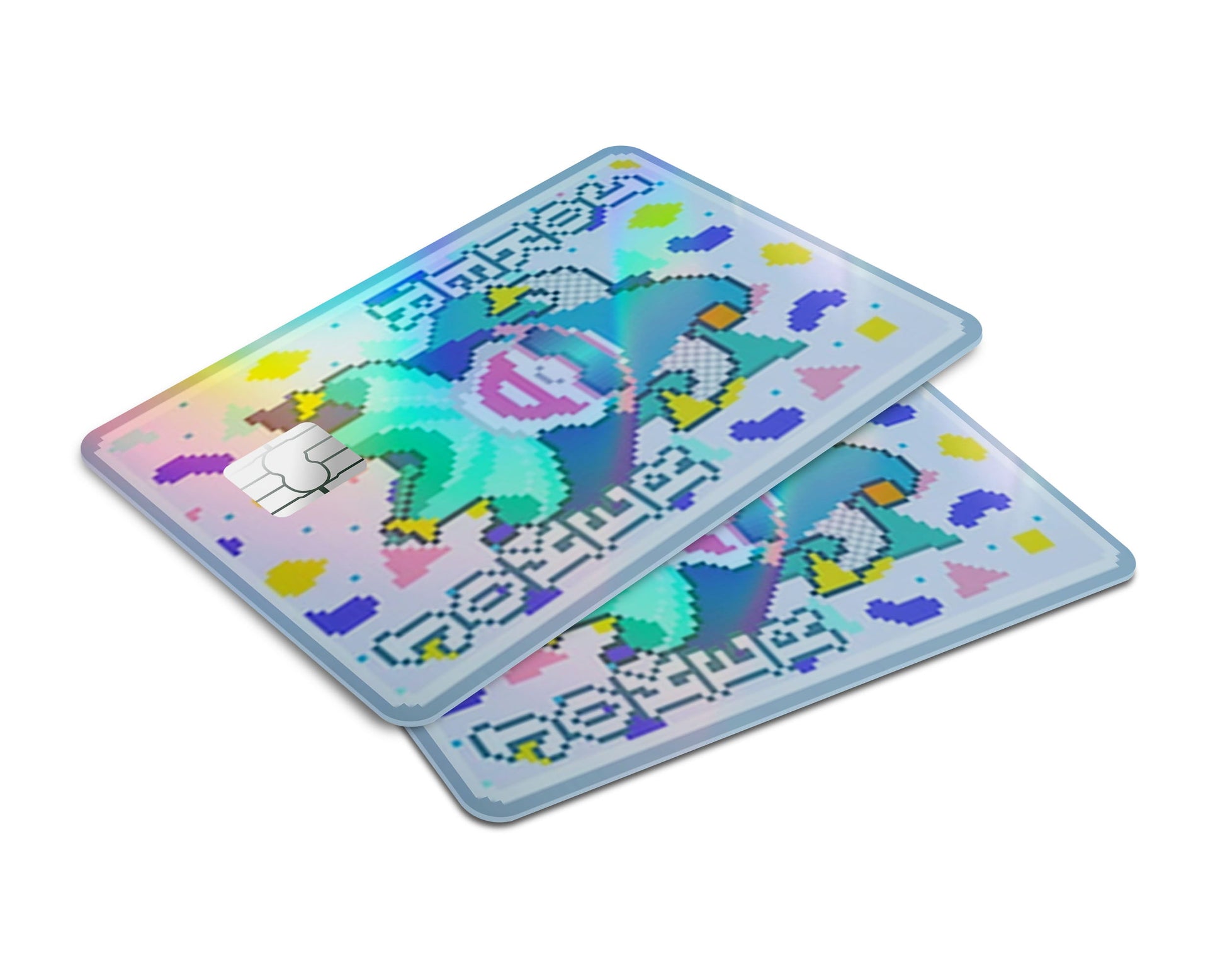 Anime Town Creations Holographic Credit Card Balatro Throwback Joker Window Skins - Anime Balatro Holographic Credit Card Skin