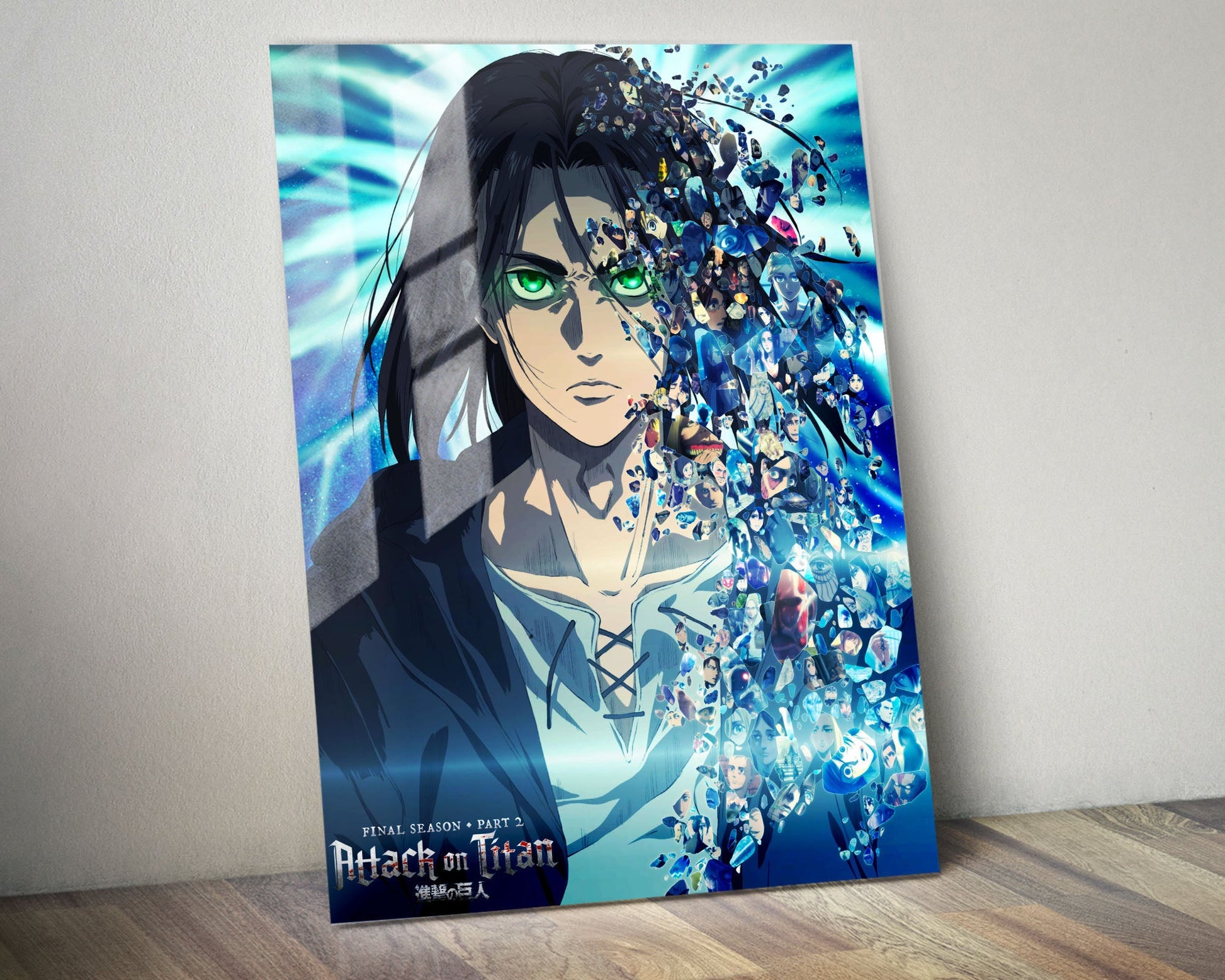Anime Town Creations Metal Poster Attack on Titan The Final Season Part 2 5" x 7" Home Goods - Anime Attack on Titan Metal Poster