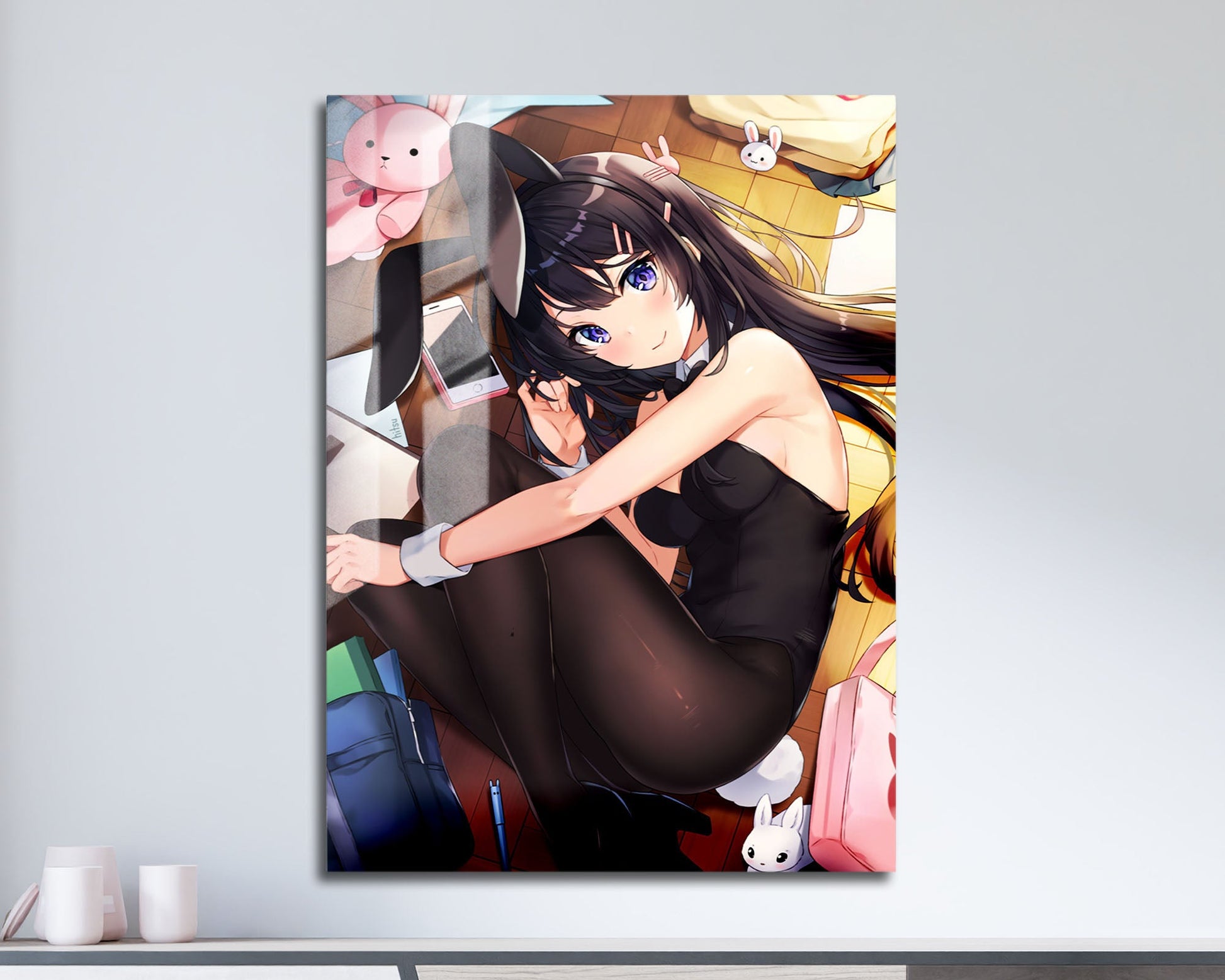 Anime Town Creations Metal Poster Bunny Girl Senpai Mai Sakurajima 11" x 17" Home Goods - Anime Rascal Does Not Dream of Bunny Girl Senpai Metal Poster