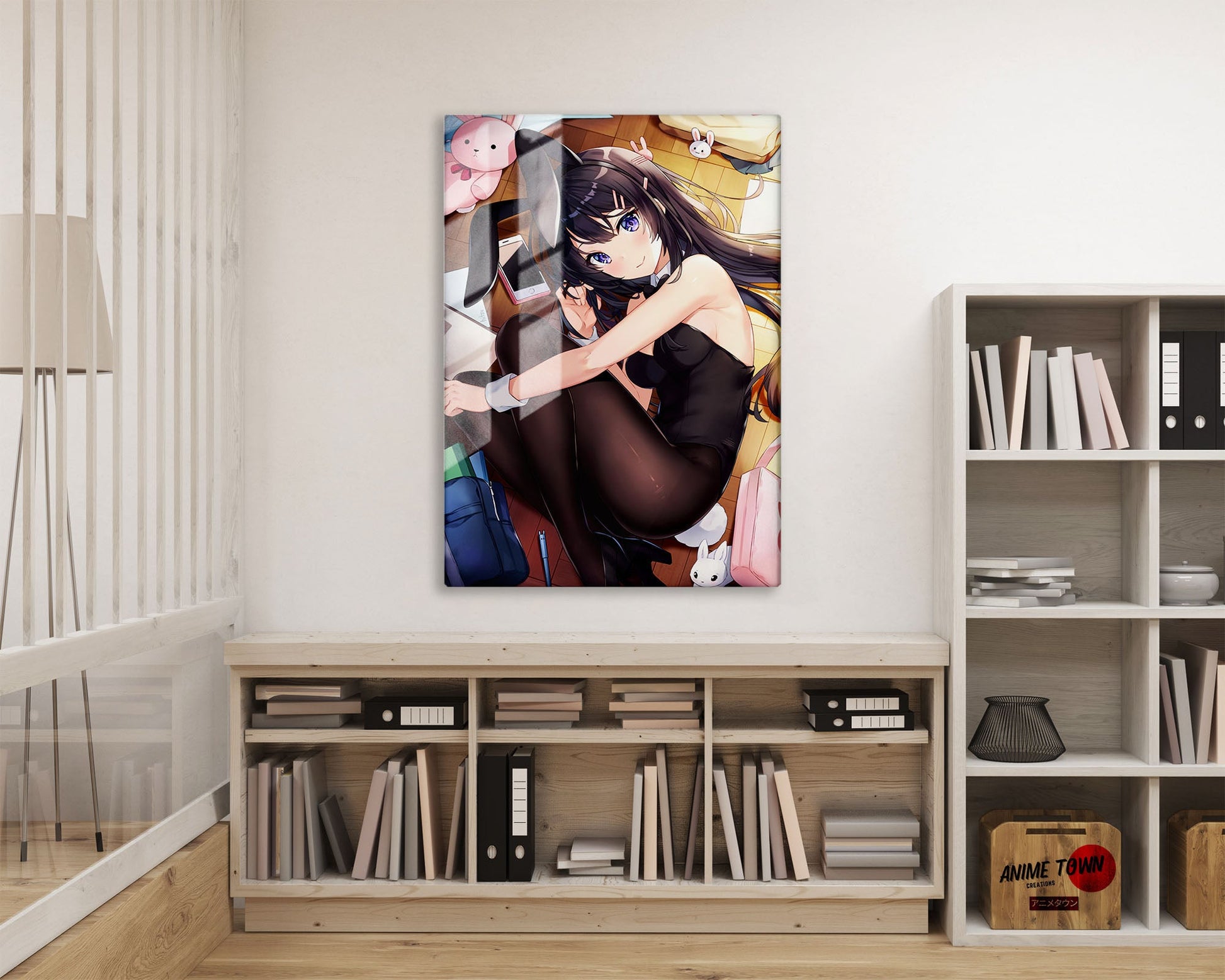Anime Town Creations Metal Poster Bunny Girl Senpai Mai Sakurajima 16" x 24" Home Goods - Anime Rascal Does Not Dream of Bunny Girl Senpai Metal Poster