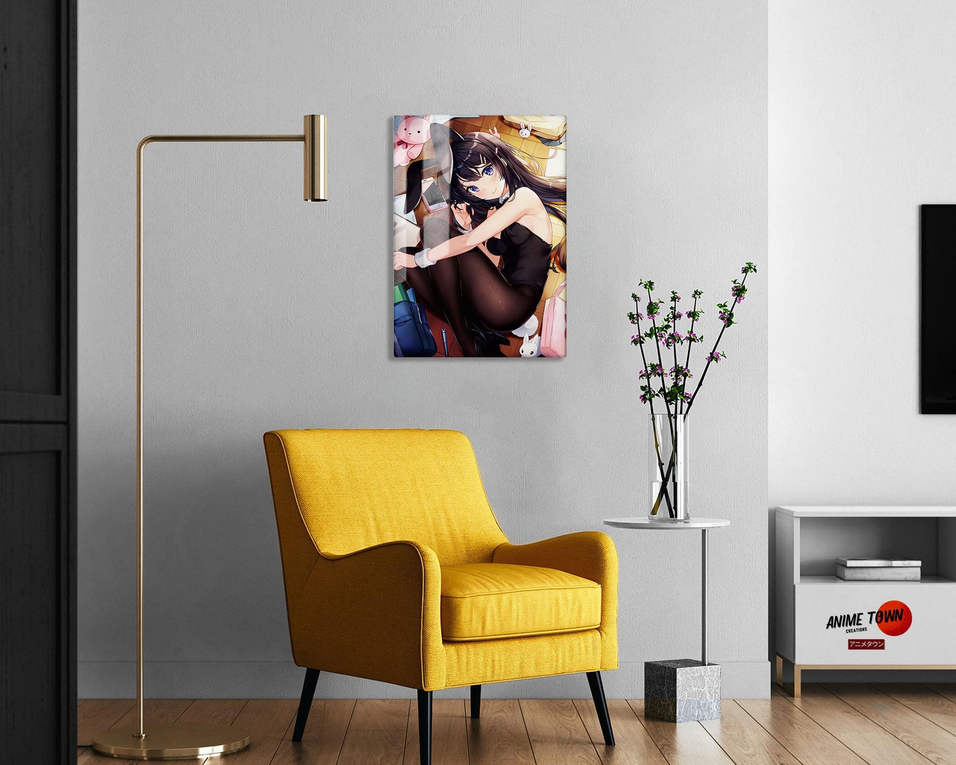 Anime Town Creations Metal Poster Bunny Girl Senpai Mai Sakurajima 5" x 7" Home Goods - Anime Rascal Does Not Dream of Bunny Girl Senpai Metal Poster