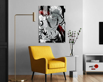 Anime Town Creations Metal Poster Jujutsu Kaisen Sukuna Chains 5" x 7" Home Goods - Anime Jujutsu Kaisen Metal Poster