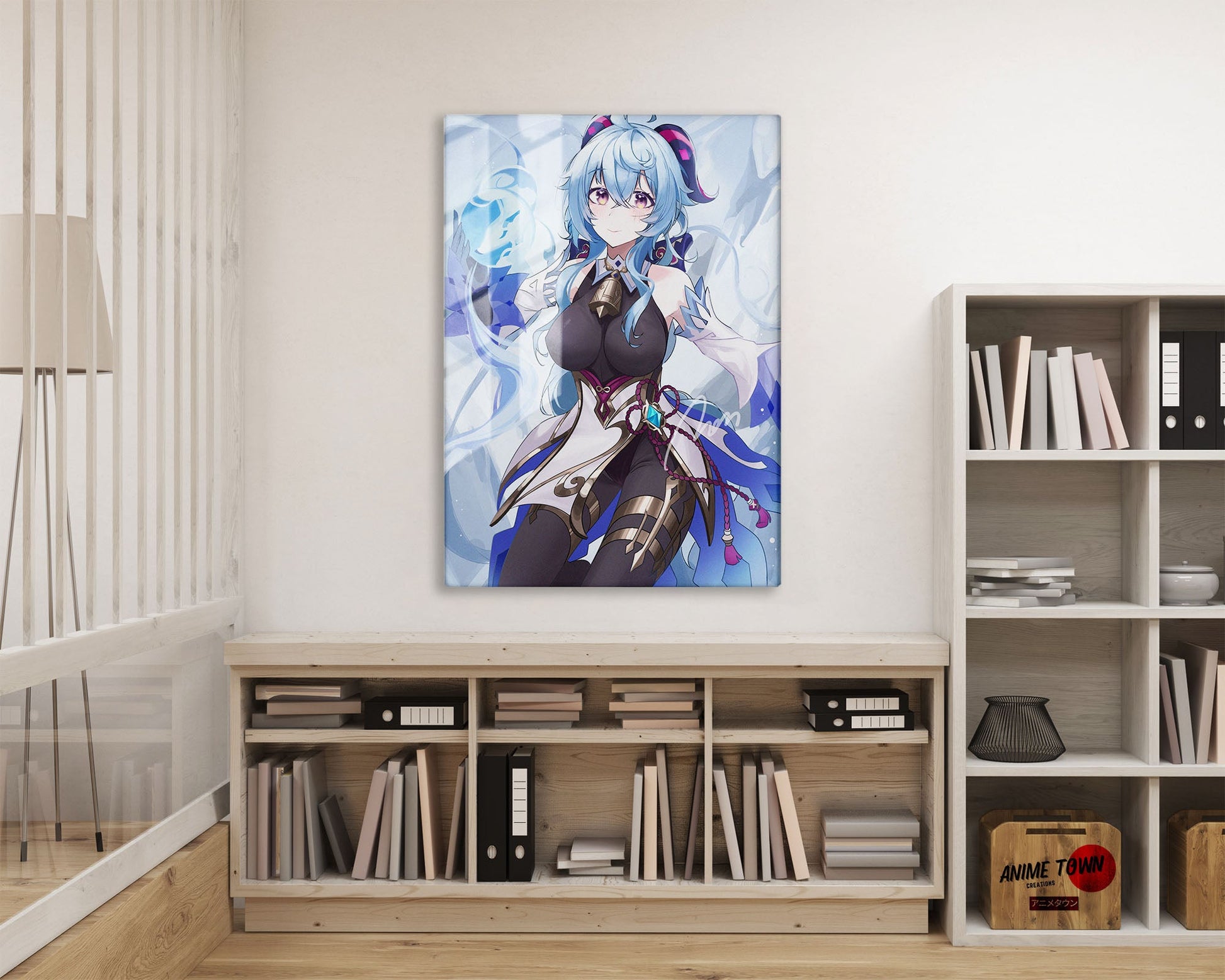 Anime Town Creations Metal Poster Genshin Impact Ganyu 16" x 24" Home Goods - Anime Genshin Impact Metal Poster