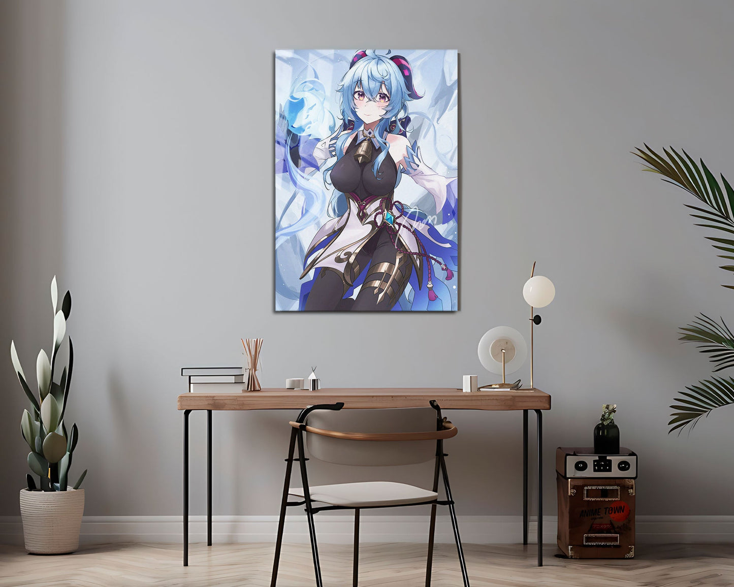Anime Town Creations Metal Poster Genshin Impact Ganyu 24" x 36" Home Goods - Anime Genshin Impact Metal Poster