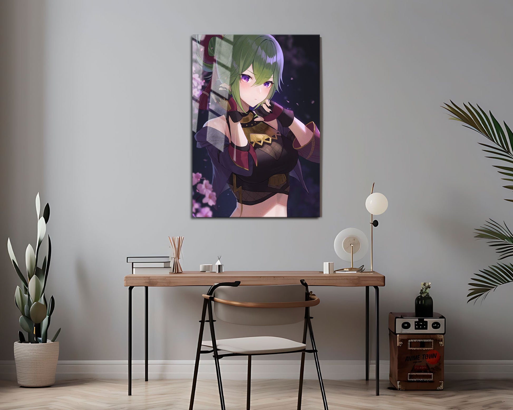 Anime Town Creations Metal Poster Genshin Impact Kuki Shinobu 24" x 36" Home Goods - Anime Genshin Impact Metal Poster
