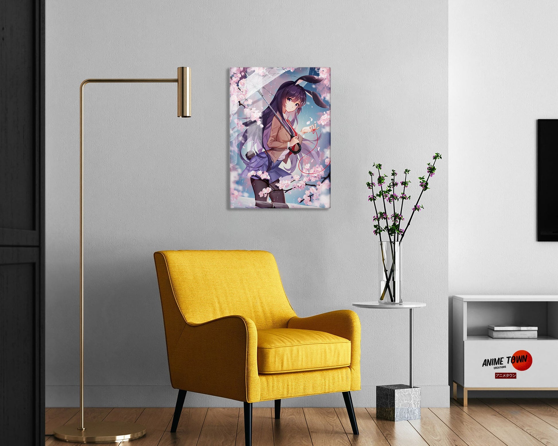 Anime Town Creations Metal Poster Bunny Girl Senpai Mai Sakurajima School Girl 5" x 7" Home Goods - Anime Rascal Does Not Dream of Bunny Girl Senpai Metal Poster
