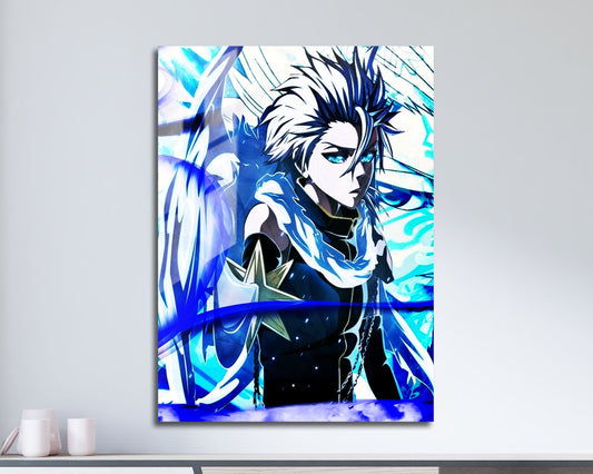 Anime Town Creations Metal Poster Bleach Hitsugaya Toshiro Bankai 5" x 7" Home Goods - Anime Bleach Metal Poster